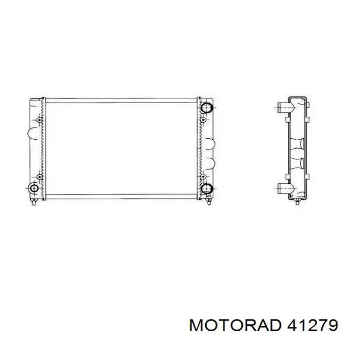 Купити 41279 Motorad Термостат в корпусі