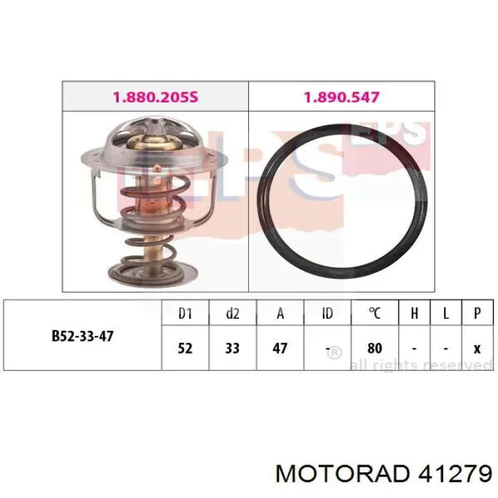 Термостат 41279 Motorad