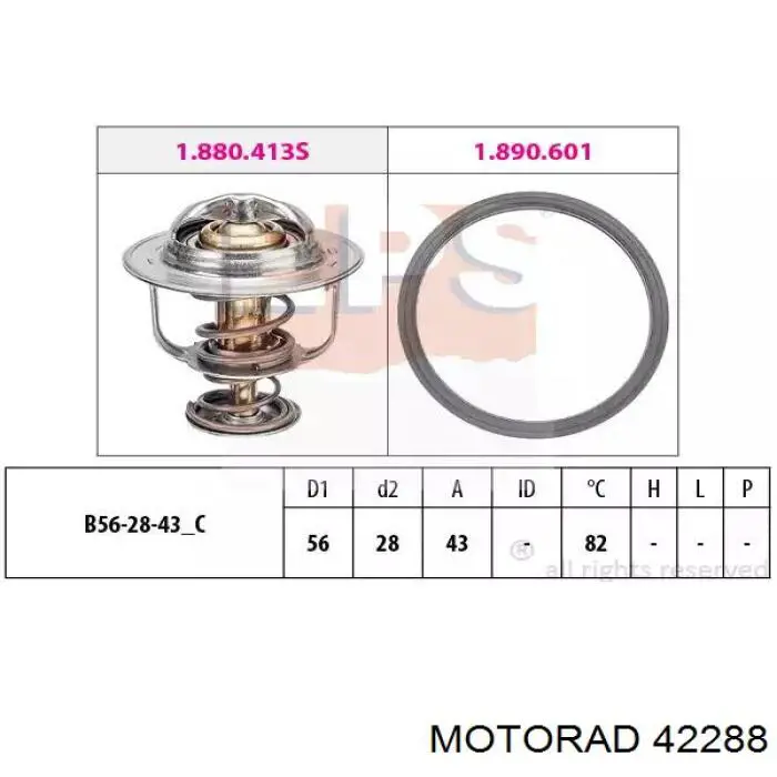 Термостат 42288 Motorad