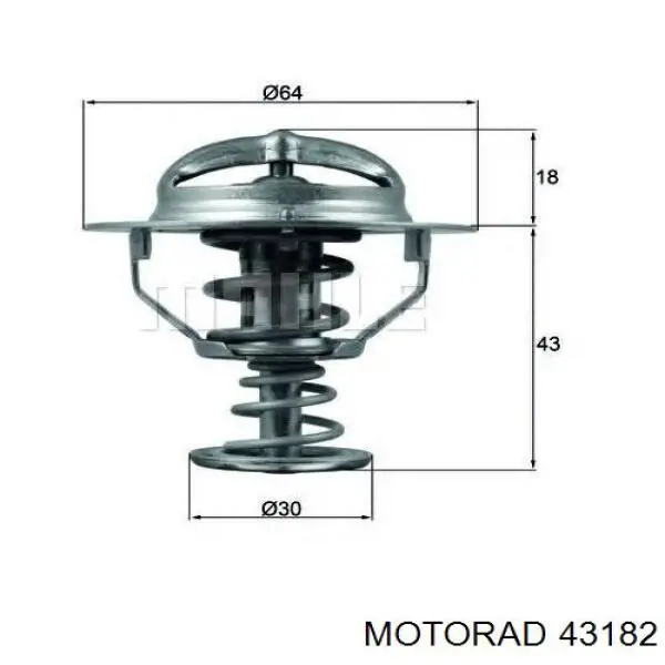 Автомобільний термостат Motorad 43182 ціна, від 32.27 USD