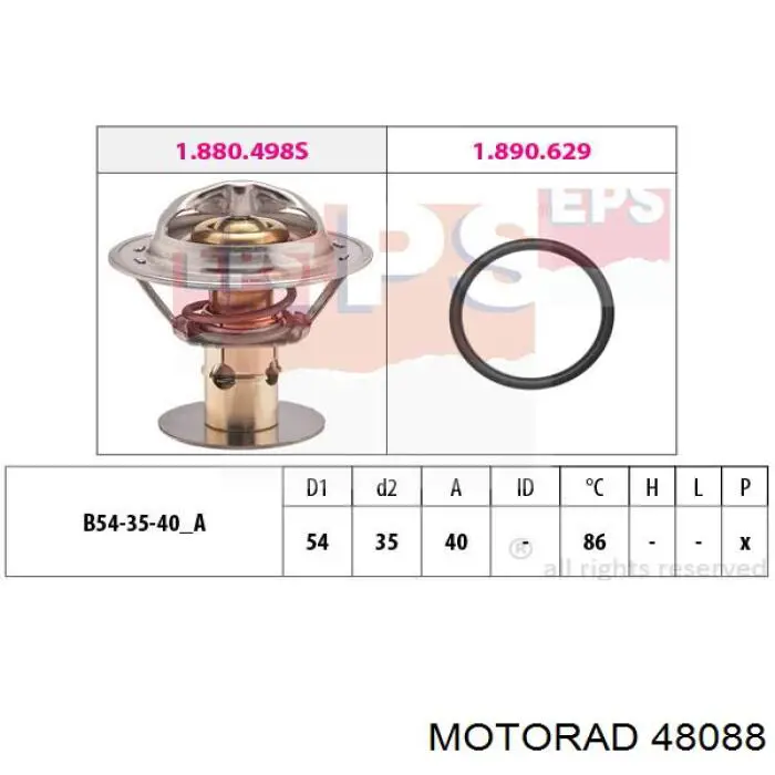 Автомобільний термостат Ford 1X4E8575EB ціна, від 13.90 USD