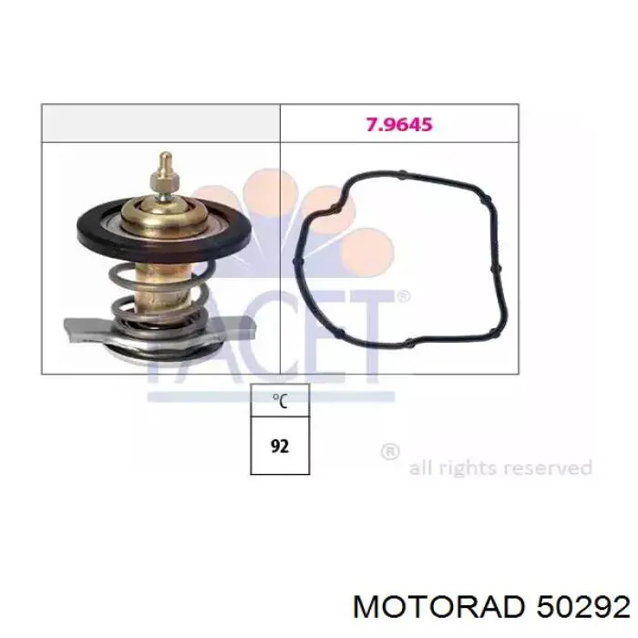 Кожух термостата Motorad 50292 ціна, від 20.87 USD
