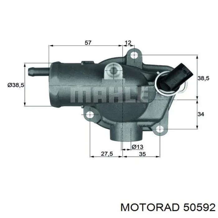 Термостат в зборі Mercedes A6132000115
