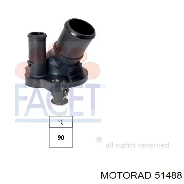 Купити 51488 Motorad Термостат в корпусі