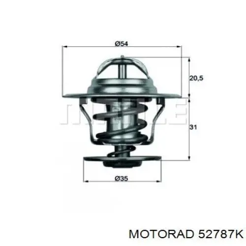 52787K Motorad Авто термостат