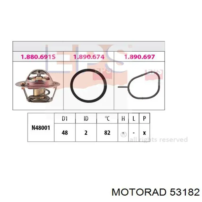53182 Motorad Авто термостат