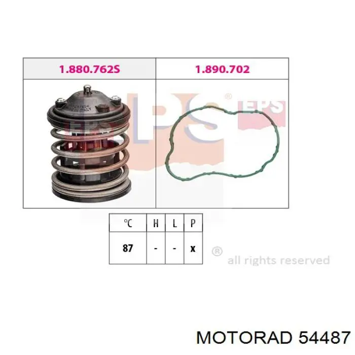54487 Motorad термостат