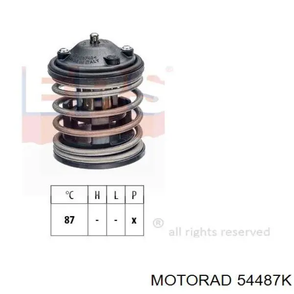 54487K Motorad кришка термостата
