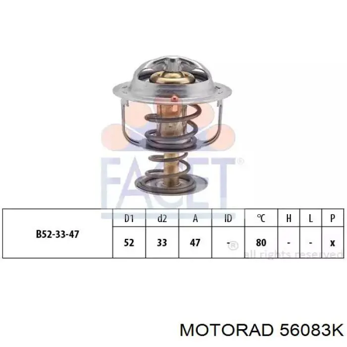 56083K Motorad Авто термостат