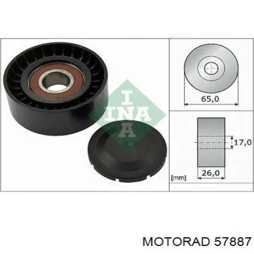 Купити 57887 Motorad Термостат в корпусі