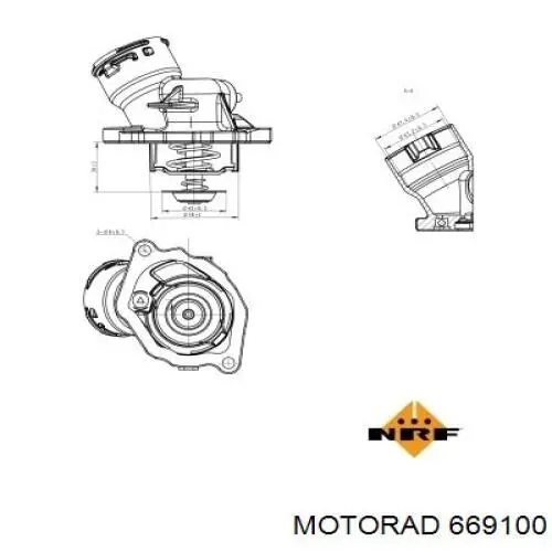 Купити TM29100D HELLA Термостат в корпусі
