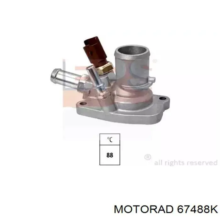 Автомобільний термостат Motorad 67488K ціна, від 45.41 USD