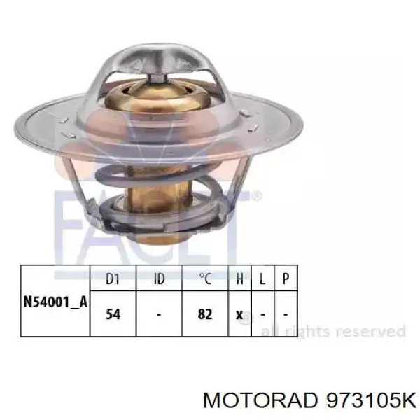 Купити TH598105 Gates Термостат в корпусі