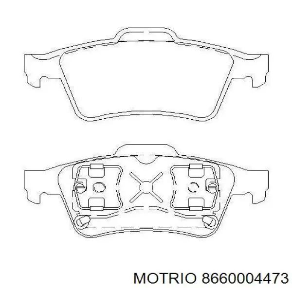Задні гальмівні колодки Motrio 8660004473 ціна, від 13.57 USD