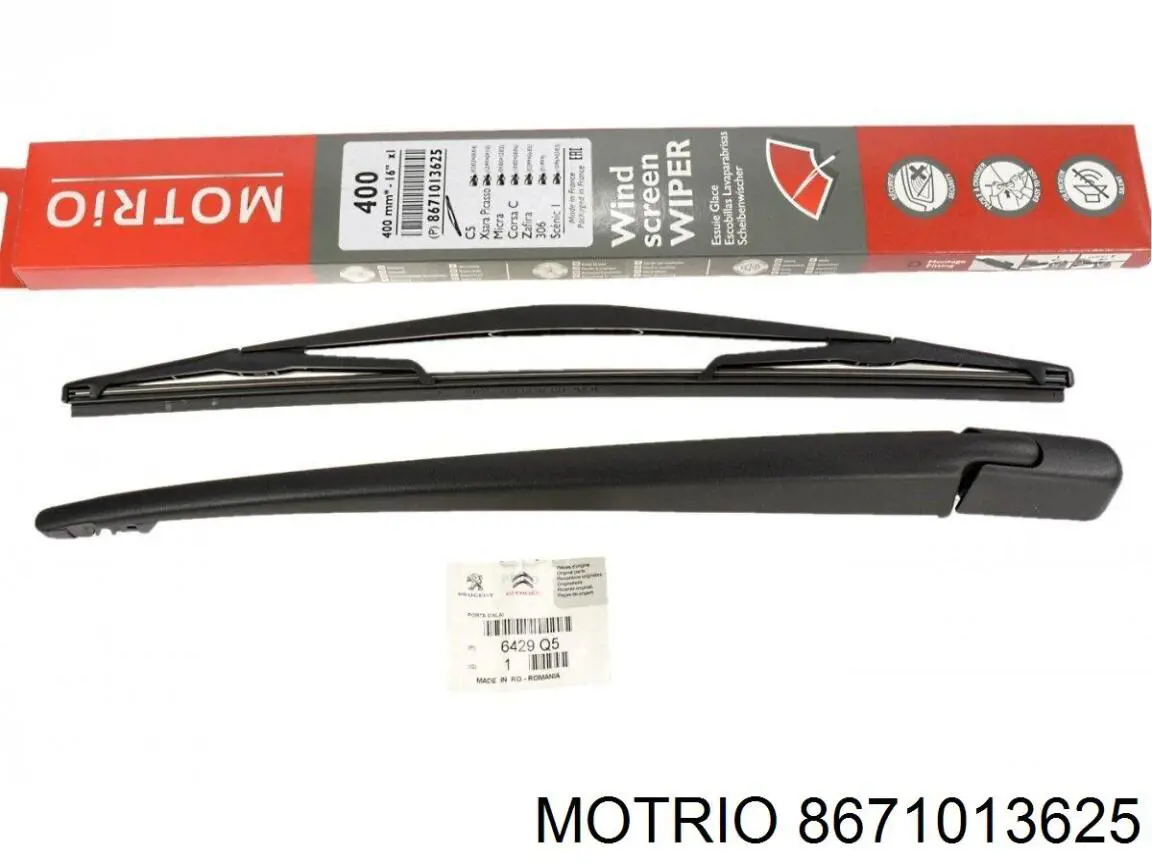 Щітка склоочисника заднього скла Renault (RVI) 8671013625 ціна, від 6.44 USD