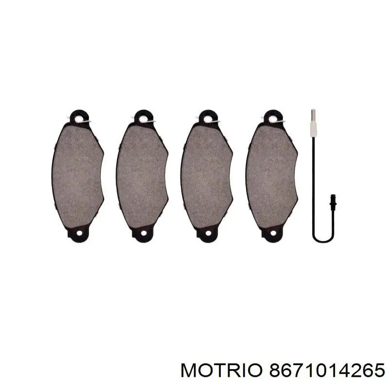 8671014265 Motrio Передні гальмівні колодки