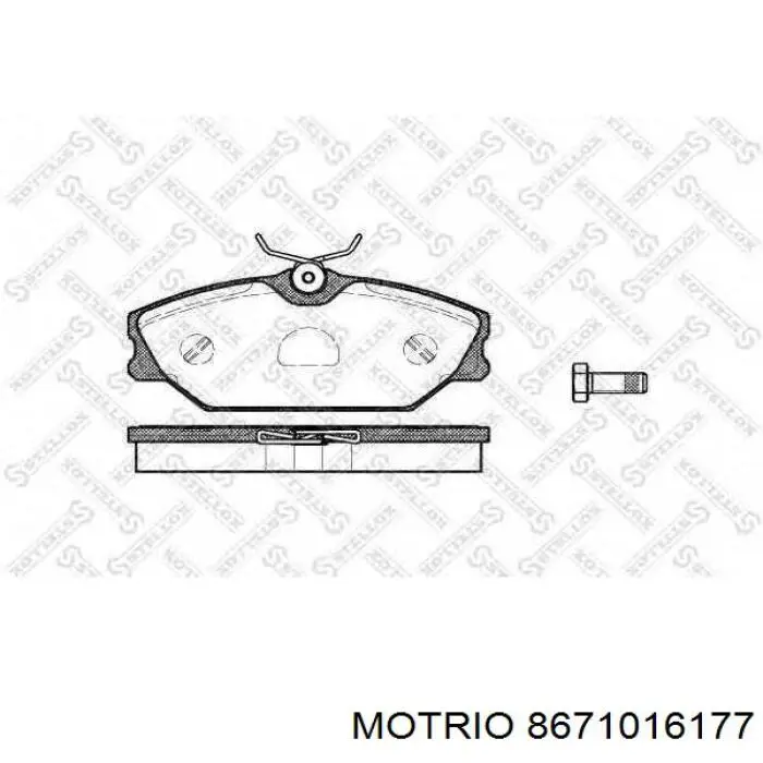 8671016177 Motrio Передні гальмівні колодки