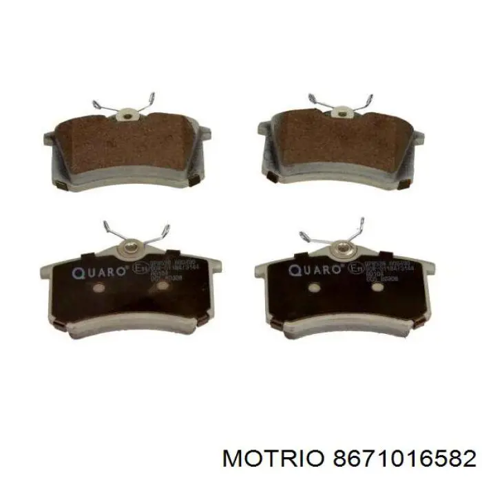 Задні гальмівні колодки Motrio 8671016582 ціна, від 18.38 USD