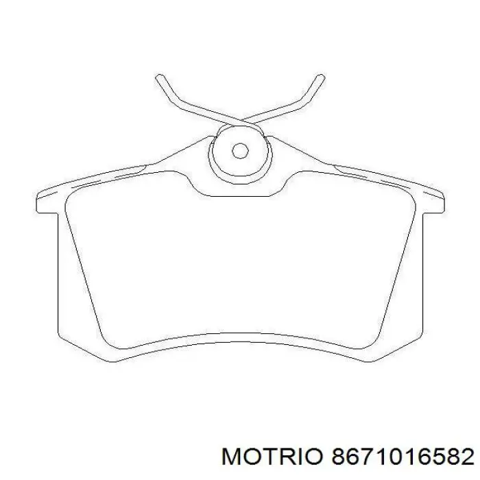 Купити 8671016582 Motrio Задні колодки