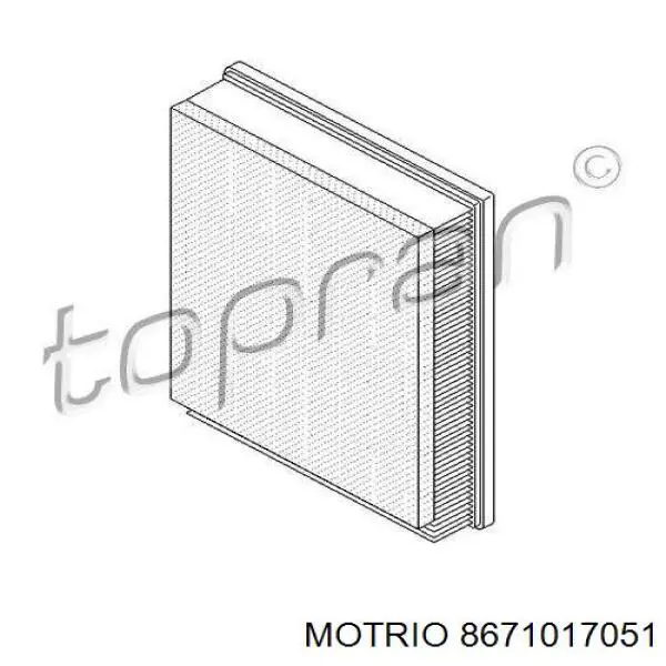 Елемент повітряного фільтра Motrio 8671017051 ціна, від 5.83 USD