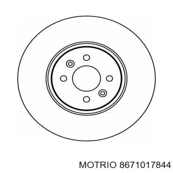 Диск переднього гальма Motrio 8671017844 ціна, від 51.30 USD