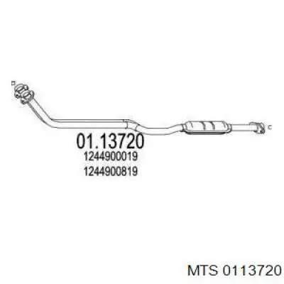 A1244900819 Mercedes Штани глушника передні