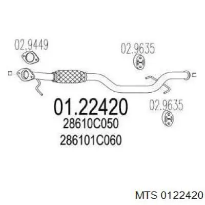 Глушник, передня частина MTS 0122420 ціна, від 57.46 USD