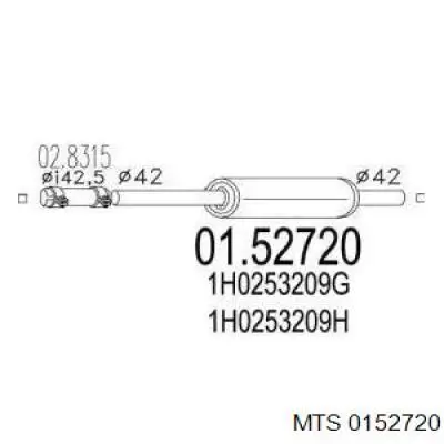 Глушник MTS 0152720 ціна, від 25.15 USD