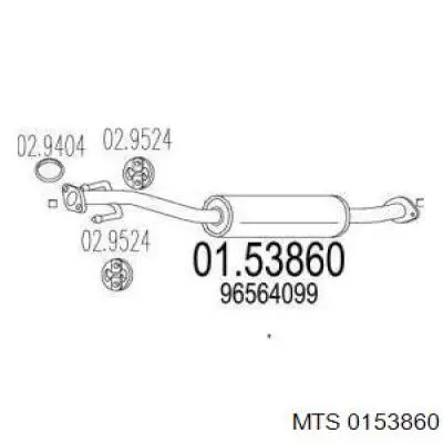 Глушник MTS 0153860 ціна, від 34.68 USD