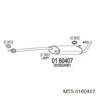 Глушник MTS 0160407 ціна, від 50.68 USD
