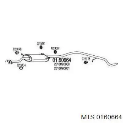 Вихлопна труба Nissan/Infiniti 201009C600 ціна, від 13.81 USD