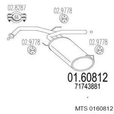 Вихлоп Polmostrow FP2626G31 ціна, від 53.57 USD