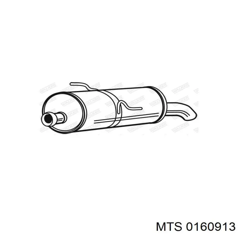 Глушник, задня частина 0160913 MTS