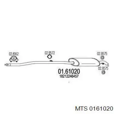 Вихлопна труба BMW 18212246457 ціна, від 457.96 USD