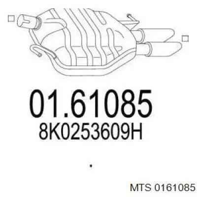 Вихлопна труба VAG 8K0253609H ціна, від 1303.93 USD