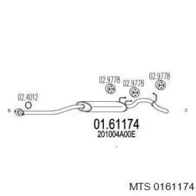 Вихлопна труба Suzuki 14300M68KA0 ціна, від 99.52 USD