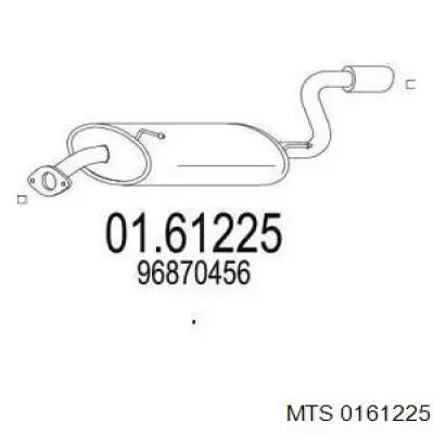 96870456 General Motors Глушник, задня частина