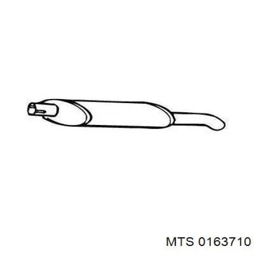 Вихлопна труба MTS 0163710 ціна, від 40.10 USD