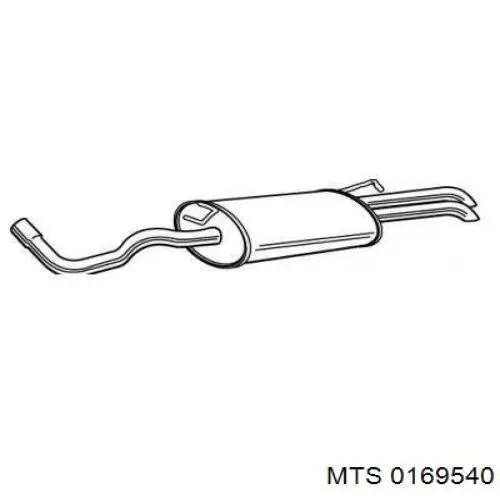 Вихлопна труба MTS 0169540 ціна, від 132.66 USD