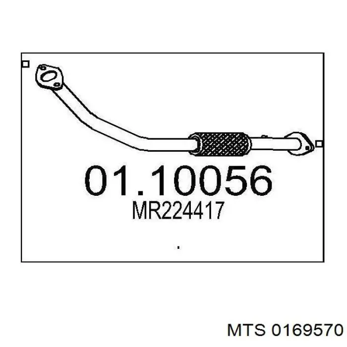 Вихлопна труба MTS 0169570 ціна, від 42.38 USD