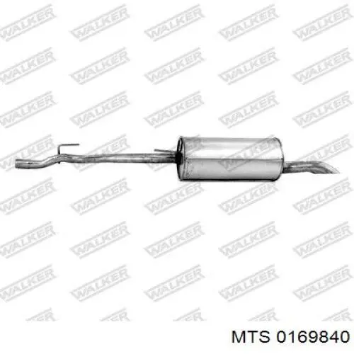 Вихлопна труба MTS 0169840 ціна, від 59.64 USD