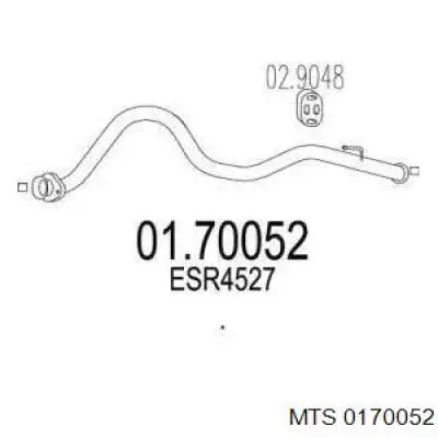ESR4527 Land Rover Глушник, задня частина