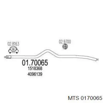 Купити 4096139 Ford Глушник вихлопних газів кінцевий