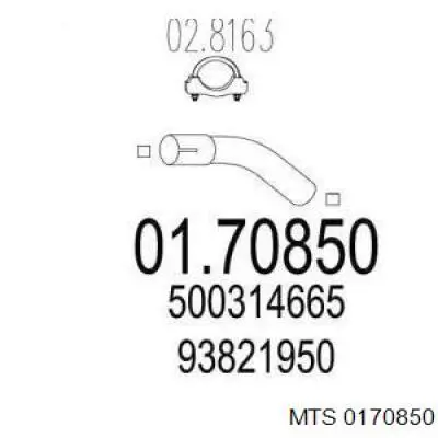 93821950 Iveco Глушник, задня частина