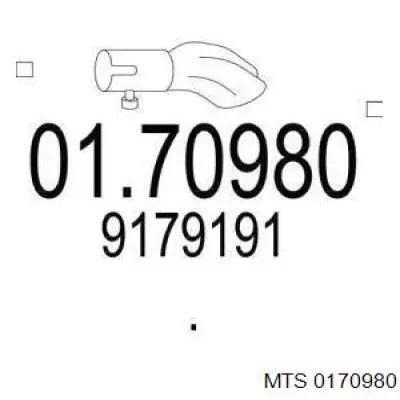 Купити 30681849 Volvo Вихлоп
