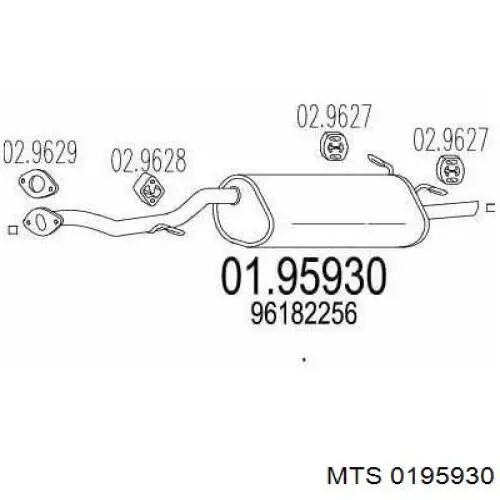 Вихлопна труба ZAZ TF48YP1201009 ціна, від 44.95 USD