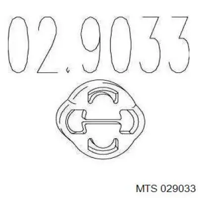 Подушка кріплення глушника MTS 029033 ціна, від 0.73 USD
