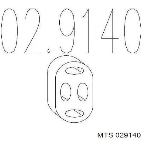 Подушка кріплення глушника MTS 029140 ціна, від 1.32 USD