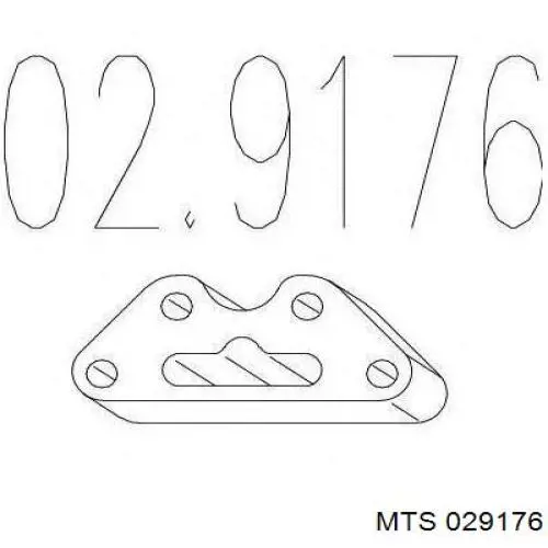 Подушка кріплення глушника 029176 MTS