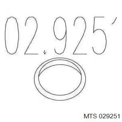 Кільце приймальної труби глушника MTS 029251 ціна, від 4.81 USD